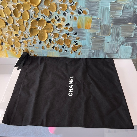 CHANEL Dust / Storage Bags Pair of 2 Drawstring Pouches - Picture 2 of 5